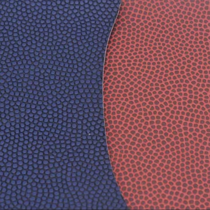 High Quality Embossed PU Synthetic Leather Fabric For Basketball