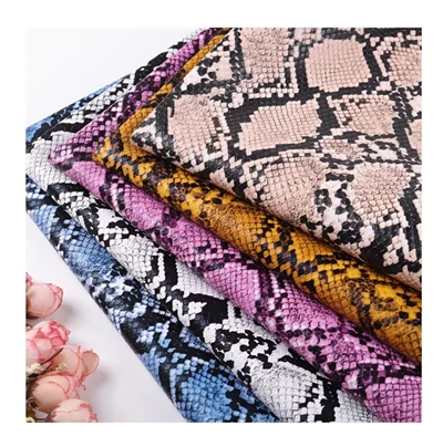 Animal Printing Snakeskin Ανάγλυφο Pvc Τεχνητό Δέρμα