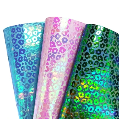 Ανάγλυφο Leopard Holographic PU Συνθετικό δέρμα