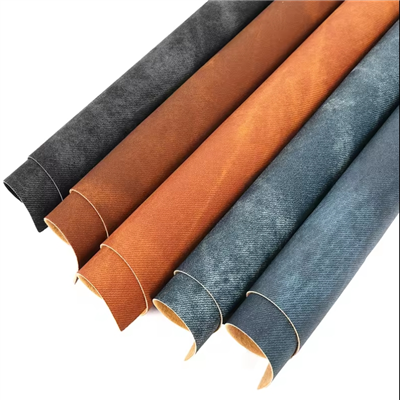 Μασίφ Vintage Cowboy Fabric Vegan PVC Faux Leather