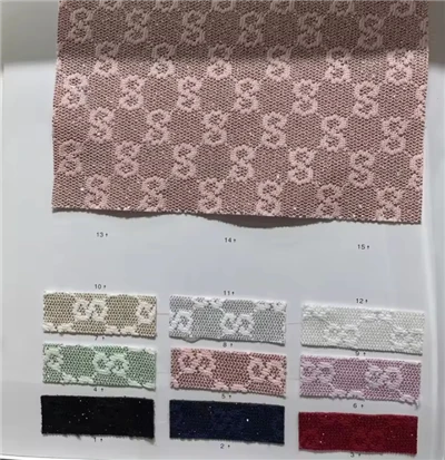 Pvc Mesh Glitter Fabric Συνθετικό Δέρμα